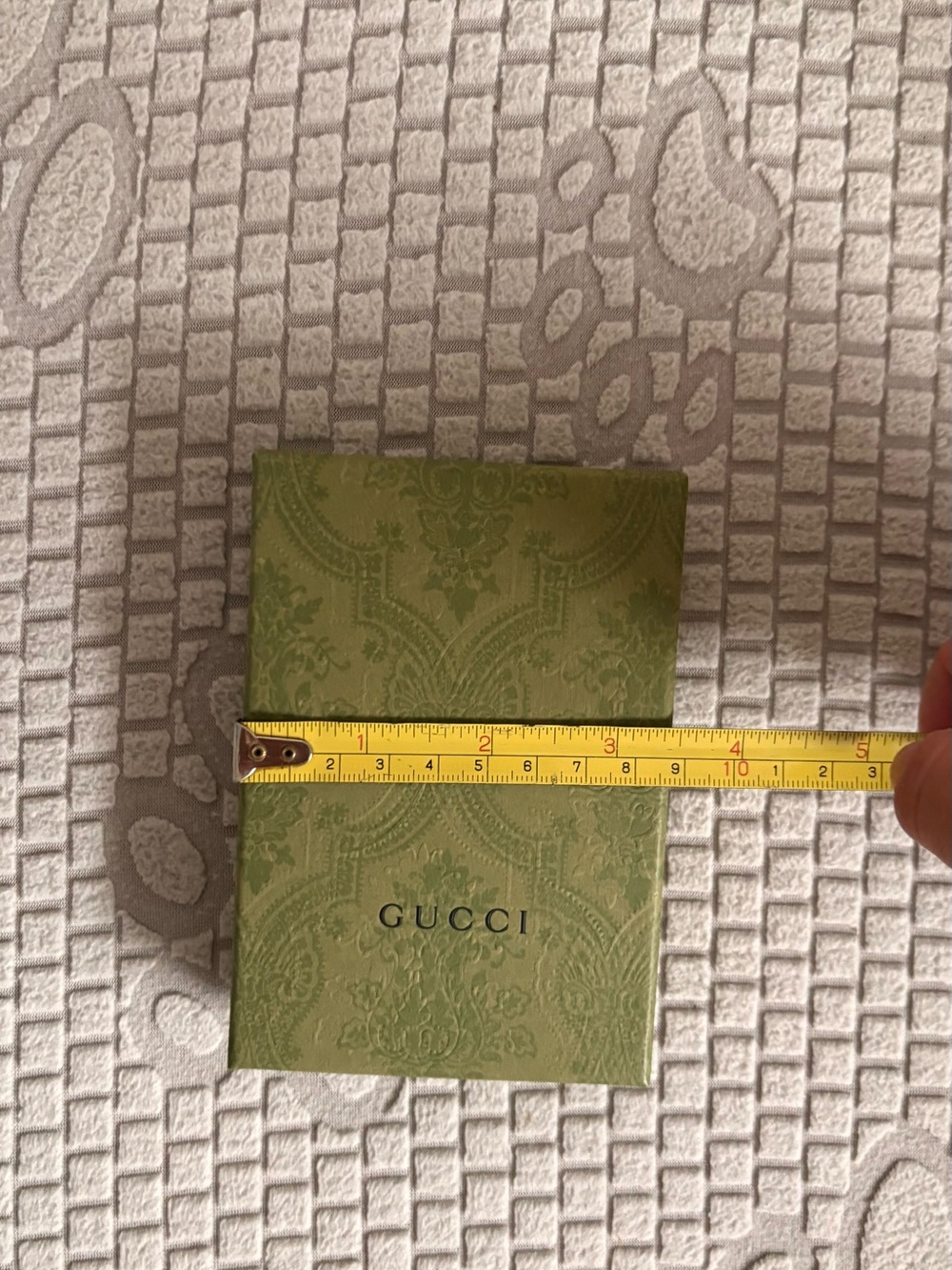 Gucci Light Green Patterned Gift Box